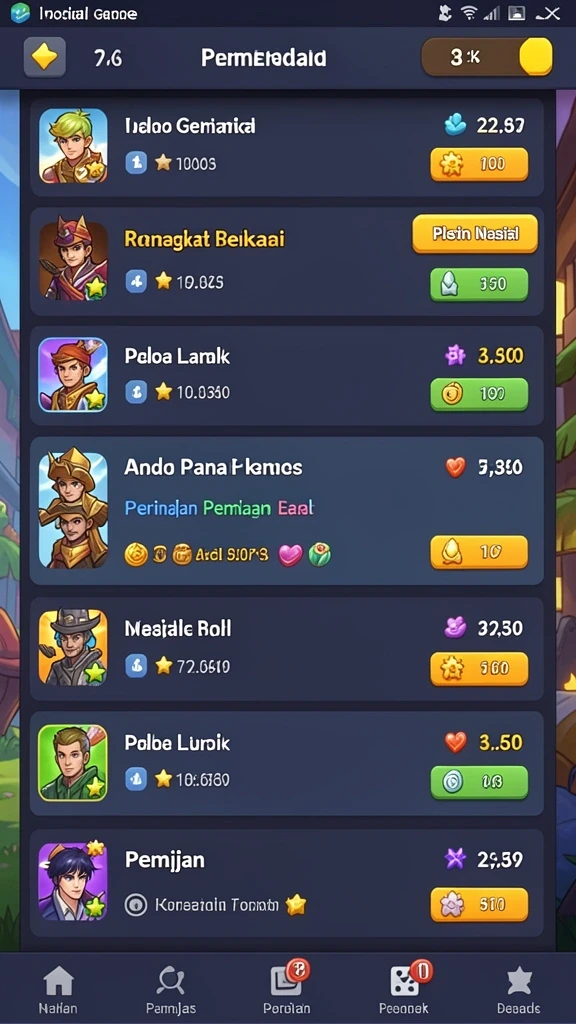 h03 - Tampilan awal permainan yang menakjubkan.