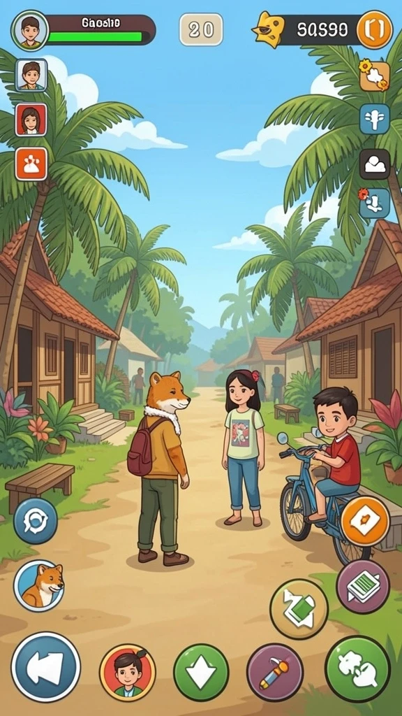 h03 - Lingkungan yang dirancang dengan indah dan detail.