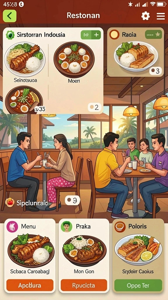 qqstar - Screenshot menampilkan aksi karakter utama dalam misi menantang.