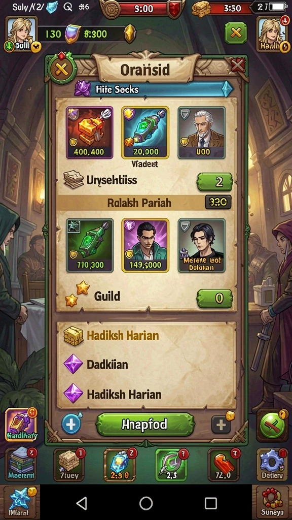 qqstar - Tangkapan layar menunjukkan berbagai karakter yang bisa dipilih.