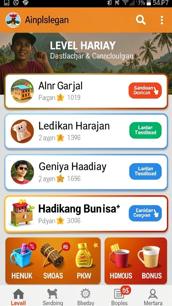 yyrr - Tampilan karakter utama dalam YYRR yang penuh warna.